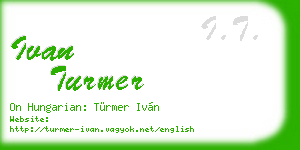 ivan turmer business card